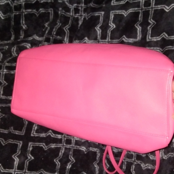 Poverty Flats pink tote handbag gold lining - Picture 8 of 17